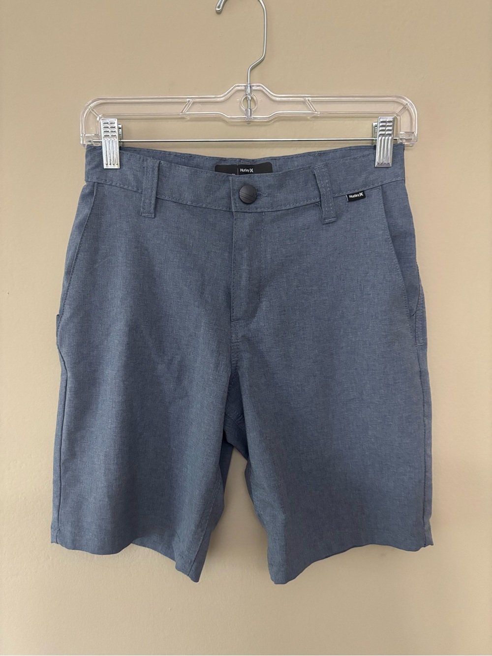Hurley Boy’s Hybrid Slate Blue Flat Front Shorts